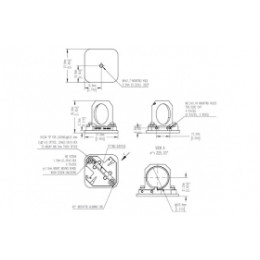 Держатель для крепления светоделителей и зеркал под углом 45°, модель CM-3B3C
