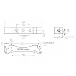 Монтажный кронштейн для оптического конструктора, модель LOPM-8C
