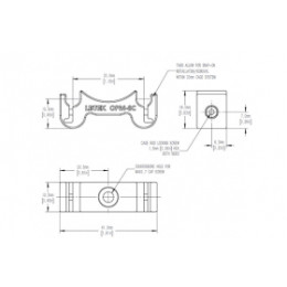 Монтажный кронштейн для оптического конструктора, модель OPM-8C
