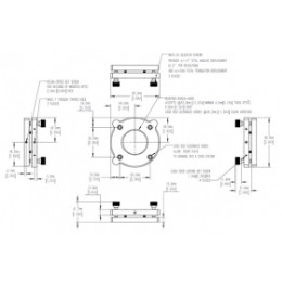Кинематический 3-х осевой держатель для оптики, модель AMC-2B
