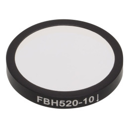FBH520-10 - Полосовой фильтр, Ø25 мм, центральная длина волны 520 нм, ширина полосы пропускания 10 нм, Thorlabs