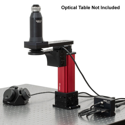 SFM2 - Компактный микроскоп Cerna, комплект поставки: штатив с моторизированной системой позиционирования 2D, тубус для крепления камеры, модуль фокусировки объектива, Thorlabs