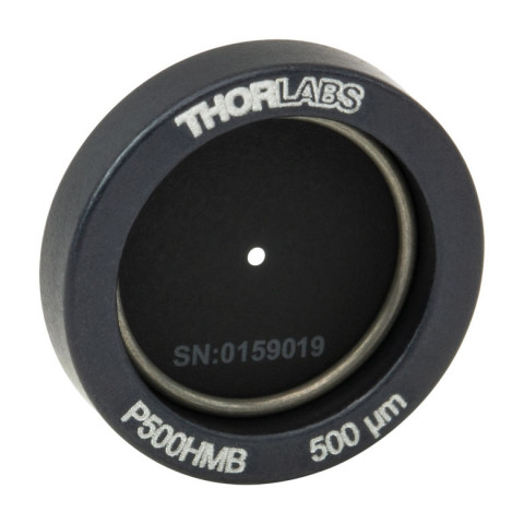P500HMB - Точечная диафрагма в оправе Ø1/2", диаметр отверстия: 500 ± 10 мкм, материал: молибден, Thorlabs