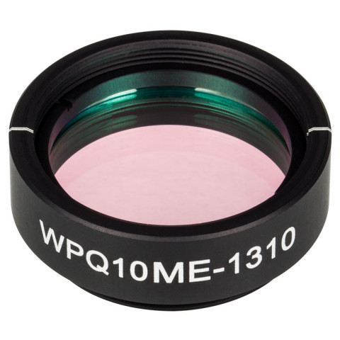 WPQ10ME-1310 - Четвертьволновая пластинка из ЖК полимера в оправе, Ø1", рабочая длина волны: 1310 нм, резьба: SM1, Thorlabs