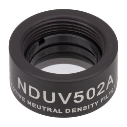 NDUV502A - Отражающий нейтральный светофильтр, UVFS, Ø1/2", резьба на оправе: SM05, оптическая плотность: 0.2, Thorlabs
