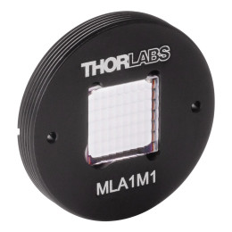 MLA1M1 - Массив микролинз из ПММА в оправе, Ø1", просветляющее покрытие для: 420 - 700 нм, фокусное расстояние 4.7 мм, Thorlabs