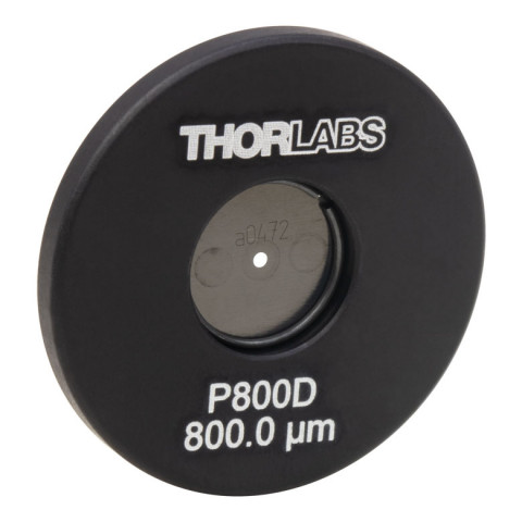P800D - Прецизионная точечная диафрагма в оправе Ø1", диаметр отверстия: 800 ± 10 мкм, Thorlabs