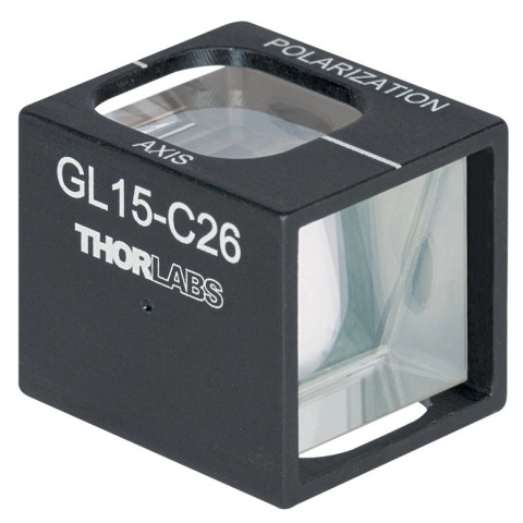 GL15-C26 - Поляризационная призма Глана для лазерного излучения высокой мощности, апертура: Ø15 мм, в оправе, просветляющее покрытие: 1064 нм, Thorlabs