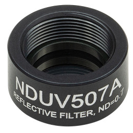 NDUV507A - Отражающий нейтральный светофильтр, Ø1/2", UVFS, резьба на оправе: SM05, оптическая плотность: 0.7, Thorlabs