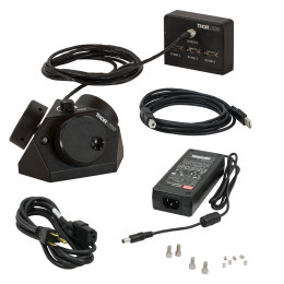 MCM3001 - Трехканальный контроллер и система ручек регулировки для трансляторов штативов микроскопов Cerna с диапазоном смещений 1", Thorlabs