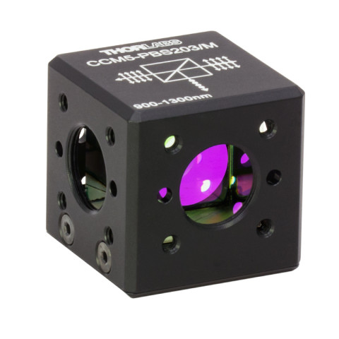 CCM5-PBS203/M - Поляризационный светоделительный куб, оправа: 16 мм, рабочий диапазон: 900-1300 нм, крепления: M4, Thorlabs