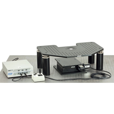 GM-FS - Платформа Gibraltar для микроскопов Zeiss Axioskop FS: моторизированная система позиционирования, верхняя плита алюминиевая, без плиты-основания, Thorlabs