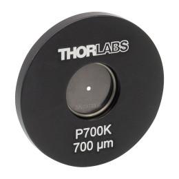 P700K - Точечная диафрагма в оправе Ø1", диаметр отверстия: 700 ± 10 мкм, материал: нержавеющая сталь, Thorlabs