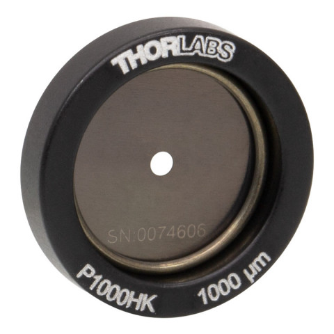 P1000HK - Точечная диафрагма в оправе Ø1/2" (12.7 мм), диаметр отверстия: 1000 ± 10 мкм, нержавеющая сталь, Thorlabs