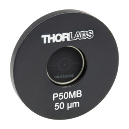 P50MB - Точечная диафрагма в оправе Ø1", диаметр отверстия: 50 ± 3 мкм, материал: молибден, Thorlabs