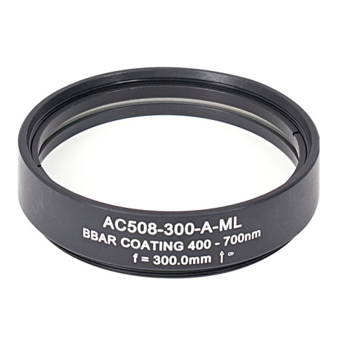 AC508-300-A-ML - Ахроматический дублет, f=300 мм, Ø2", резьба на оправе: SM2, просветляющее покрытие: 400-700 нм, Thorlabs