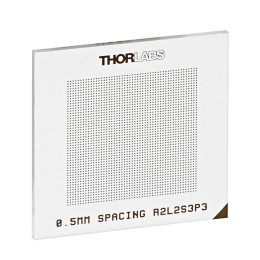 R2L2S3P3 - Таблица для измерения искажений, 1.5" x 1.5", шаг сетки: 500 мкм, Thorlabs
