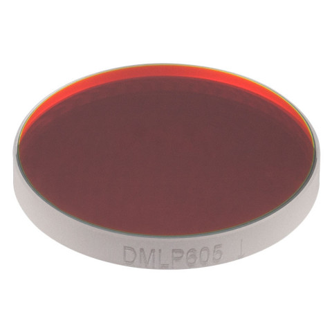 DMLP605 - Длинноволновый фильтр, Ø1", пороговая длина волны: 605 нм, Thorlabs