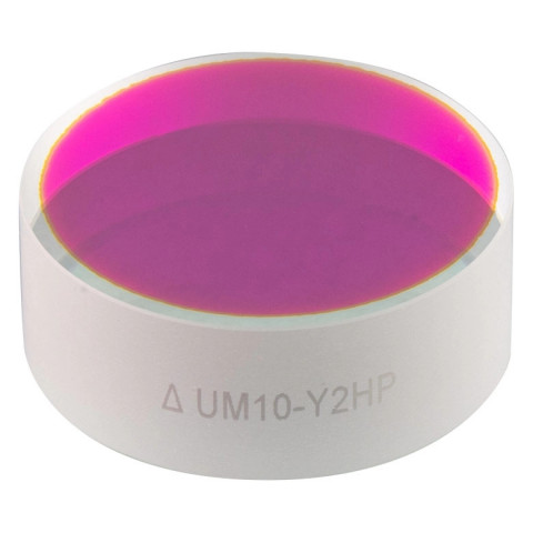 UM10-Y2HP - Зеркало Ø1" для работы с пикосекундным иттербиевым лазером, для длин волн 2 гармоники: 500 - 550 нм, Thorlabs