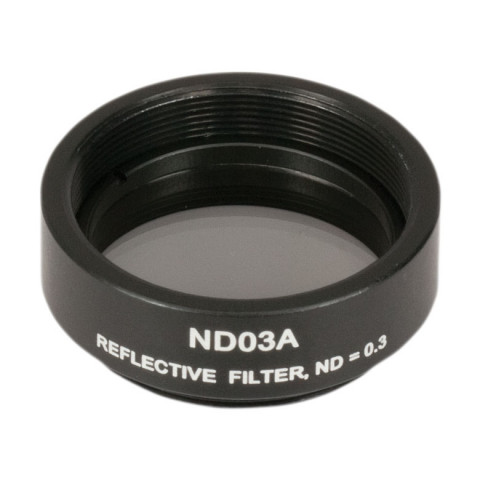 ND03A - Отражающий нейтральный светофильтр, Ø25 мм, резьба на оправе: SM1, оптическая плотность: 0.3, Thorlabs