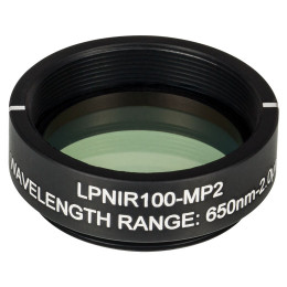 LPNIR100-MP2 - Линейный поляризатор, Ø25 мм, в оправе с резьбой SM1, рабочий диапазон: 650 - 2000 нм, Thorlabs