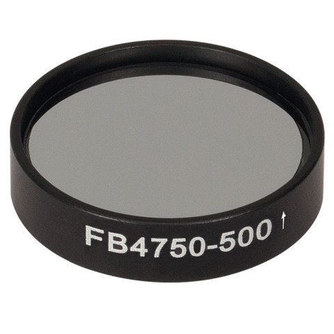 FB4750-500 - Полосовой фильтр, Ø1", центральная длина волны 4.75 мкм, ширина полосы пропускания 0.5 мкм, Thorlabs