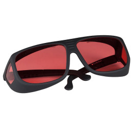 LG14 - Лазерные защитные очки, розовые линзы, пропускание видимого излучения 47%, можно носить поверх мед. очков, Thorlabs
