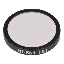 NF561-18 - Заграждающий светофильтр,Ø25 мм, центральная длина волны 561 нм, ширина полосы заграждения 18 нм, Thorlabs