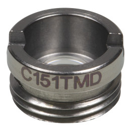 C151TMD - Асферическая линза в оправе, фокусное расстояние: 2.0 мм, числовая апертура: 0.5, рабочее расстояние: 0.3 мм, без покрытия, Thorlabs