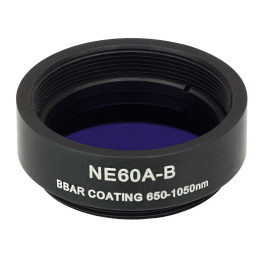 NE60A-B - Абсорбционный нейтральный светофильтр, Ø25 мм, резьба на оправе: SM1, просветляющее покрытие: 650 - 1050 нм, оптическая плотность: 6.0, Thorlabs