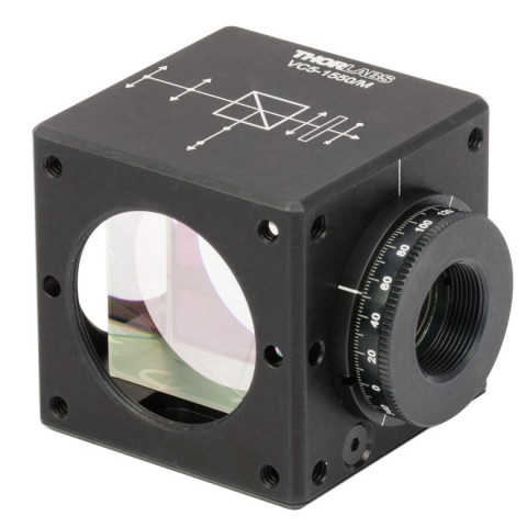 VC5-1550/M - Регулируемый круговой поляризатор, рабочая длина волны: 1550 нм, в кубическом корпусе (30 мм), крепления: M4, Thorlabs