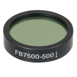 FB7500-500 - Полосовой фильтр, Ø1", центральная длина волны: 7.50 мкм, ширина полосы пропускания 0.5 мкм, Thorlabs