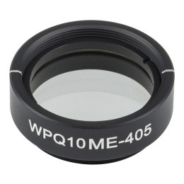 WPQ10ME-405 - Четвертьволновая пластинка из ЖК полимера в оправе, Ø1", рабочая длина волны: 405 нм, резьба: SM1, Thorlabs