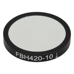 FBH420-10 - Полосовой фильтр, Ø25 мм, центральная длина волны: 420 нм, ширина полосы пропускания: 10 нм, Thorlabs
