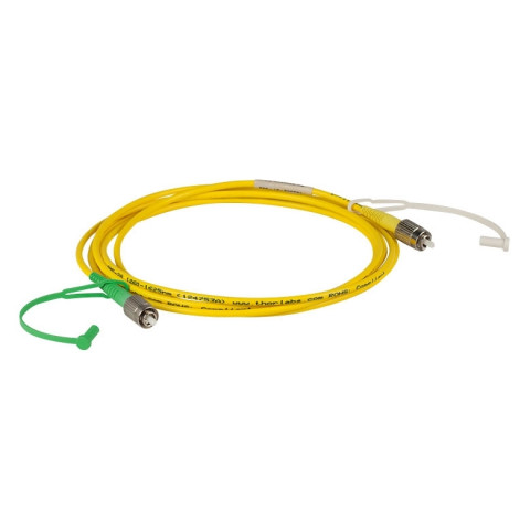 P5-SMF28E-FC-2 - Соединительный оптоволоконный кабель, одномодовое оптоволокно, 2 м, диапазон рабочих длин волн: 1260 - 1625 нм, FC/PC и FC/APC разъем, Thorlabs