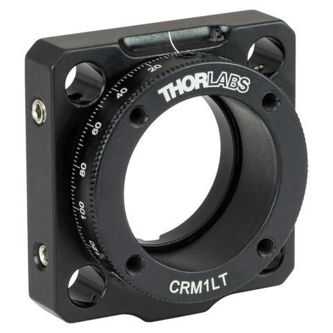 CRM1LT - Держатель оптики Ø1" с возможностью вращения закрепляемых элементов, для каркасных систем, двойное отверстие с установочным винтом, крепление: 8-32, Thorlabs