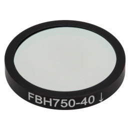 FBH750-40 - Полосовой фильтр, Ø25 мм, центральная длина волны: 750 нм, ширина полосы пропускания: 40 нм, Thorlabs