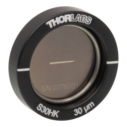 S30HK - Оптическая щель в оправе Ø1/2", ширина: 30 ± 2 мкм, длина: 3 мм, Thorlabs