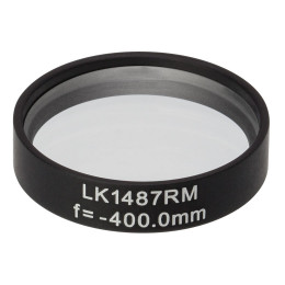 LK1487RM - N-BK7 плоско-вогнутая цилиндрическая круглая линза в оправе, фокусное расстояние: -400 мм, Ø1", без покрытия, Thorlabs