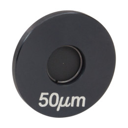 P50C - Прецизионная точечная диафрагма в оправе Ø1", для работы с излучением высокой мощности, диаметр отверстия: 50 ± 3 мкм, Thorlabs