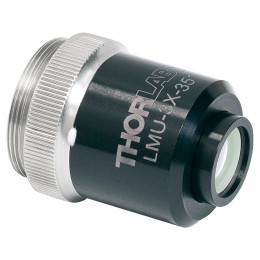 LMU-3X-351 - Фокусирующий объектив MicroSpot, 3X, просветляющее покрытие: 340 - 370 нм, NA=0.08, Thorlabs