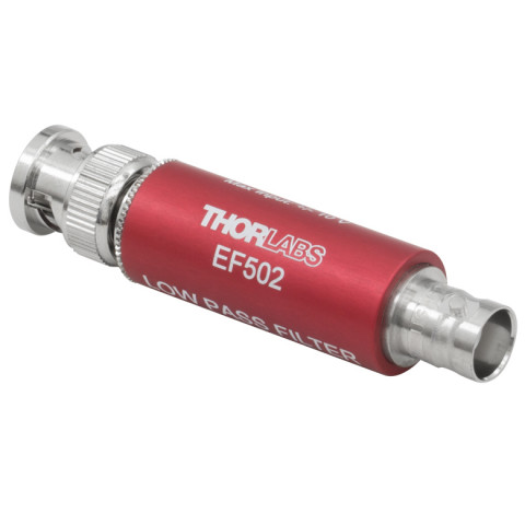 EF502 - Пассивный электрический фильтр низких частот, полоса пропускания: ≤100 кГц, 1 гнездовой и 1 штекерный BNC разъем, Thorlabs