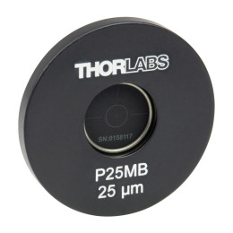 P25MB - Точечная диафрагма в оправе Ø1", диаметр отверстия: 25 ± 2 мкм, материал: молибден, Thorlabs