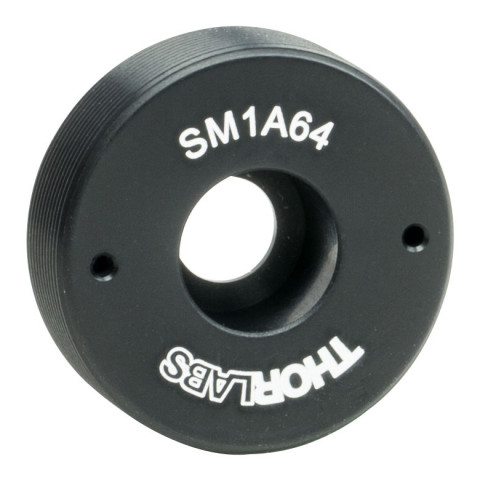 SM1A64 - Адаптер с внешней резьбой SM1, раззенкованное отверстие: 1/4" (M6), толщина: 0.33", Thorlabs