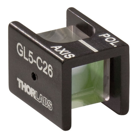 GL5-C26 - Поляризационная призма Глана для лазерного излучения высокой мощности, апертура: Ø5 мм, в оправе, просветляющее покрытие: 1064 нм, Thorlabs
