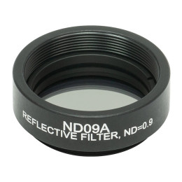 ND09A - Отражающий нейтральный светофильтр, Ø25 мм, резьба на оправе: SM1, оптическая плотность: 0.9, Thorlabs