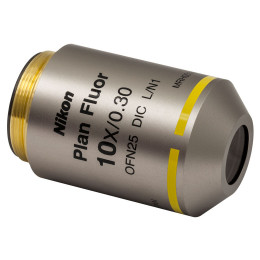 N10X-PF - 10X Nikon планарный флюоритовый объектив, числовая апертура 0.3, рабочее расстояние 16 мм, Thorlabs