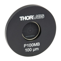 P100MB - Точечная диафрагма в оправе Ø1", диаметр отверстия: 100 ± 4 мкм, материал: молибден, Thorlabs