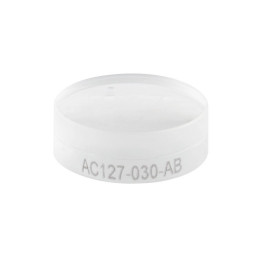AC127-030-AB - Ахроматический дублет, фокусное расстояние: 30.0 мм, Ø1/2", просветляющее покрытие: 400 - 1100 нм, Thorlabs