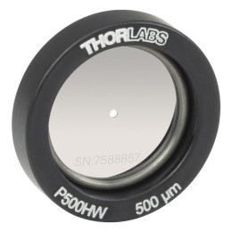 P500HW - Точечная диафрагма в оправе Ø1/2", диаметр отверстия: 500 ± 10 мкм, Thorlabs
